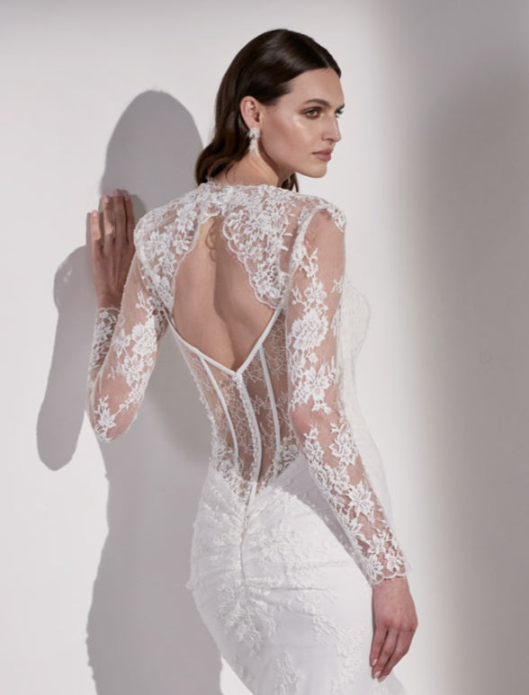 French-look lace bolero jacket shrug